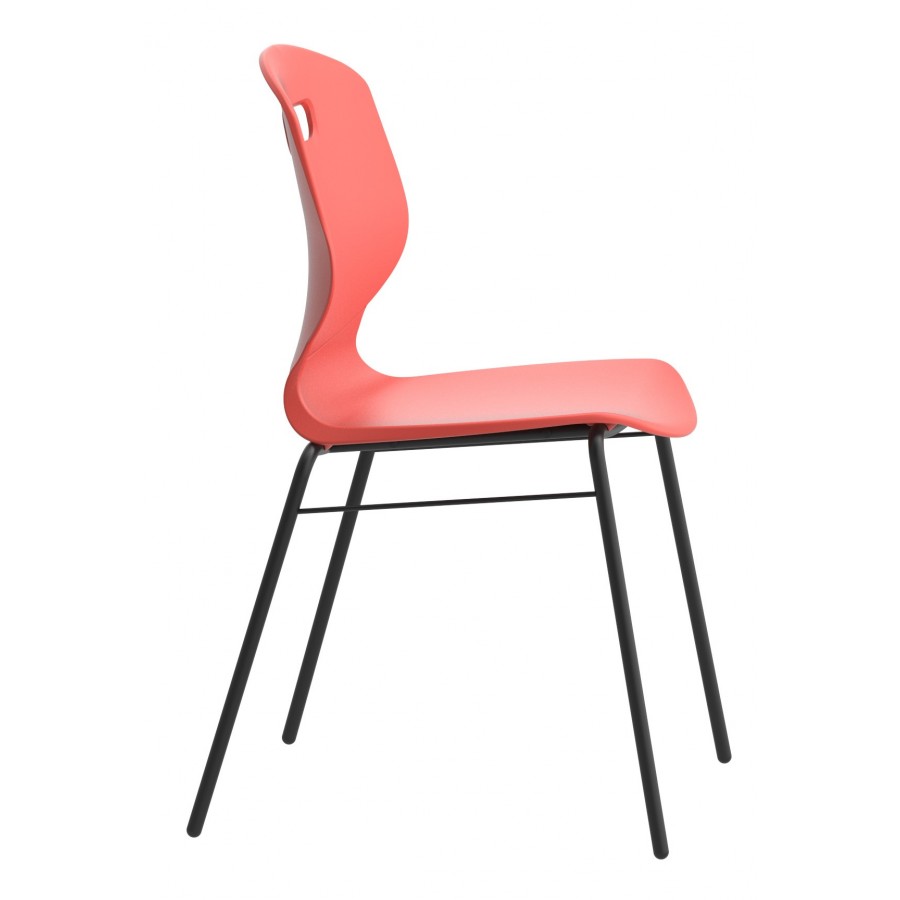 Arc Four Leg Classroom / Visitor Chair With Brace